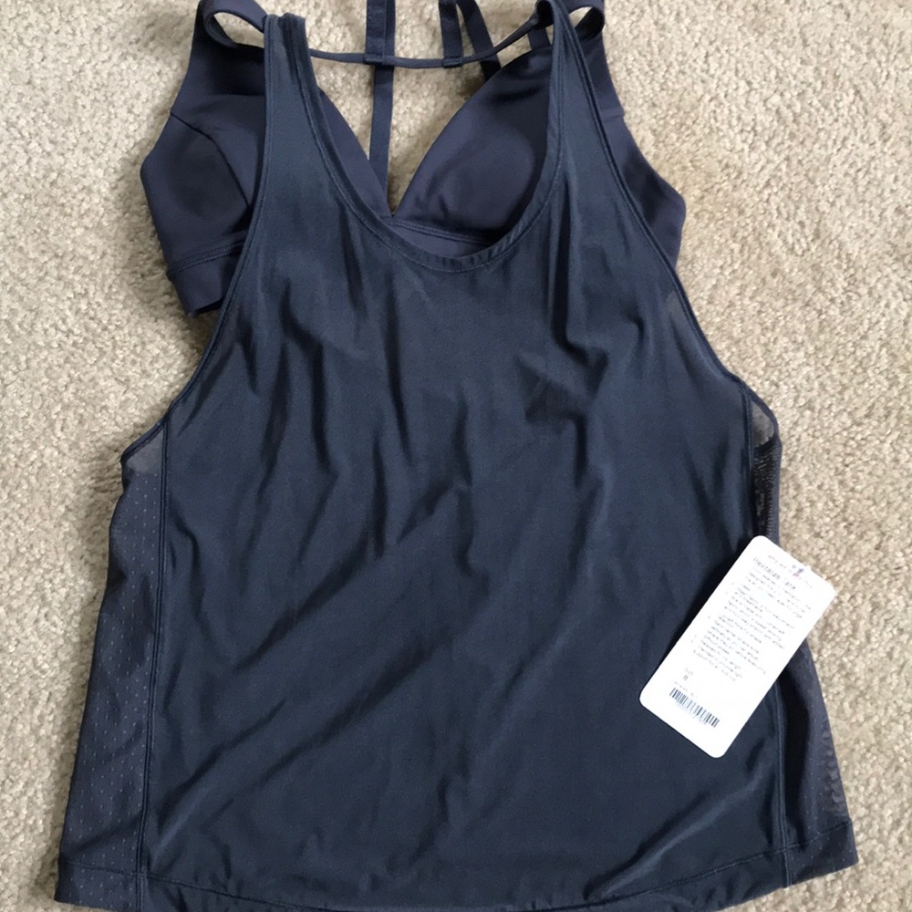 Lululemon Athletica- Revitalize Tank Charcoal Grey